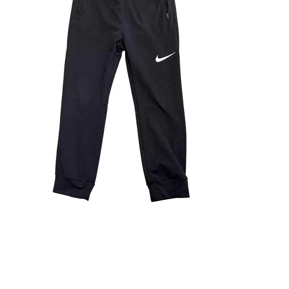 Kids Nike Dri-FIT Black Jogger Sweatpants Athletic Comfort Size 6